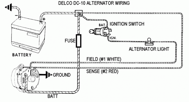 Delco 10Si Alternator Wiring Diagram
